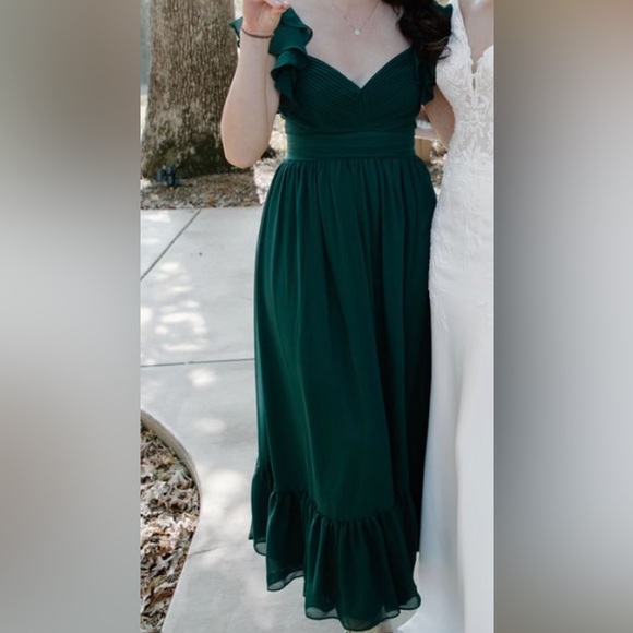 Green formal dress birdy grey - Picture 2 of 4